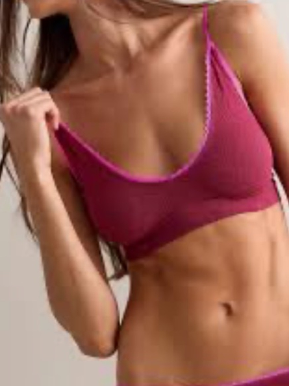 Free People Sweet Point Seamless Longline Bra